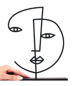 مجسمه فلزی مینیمال مدل نرگس کد 7089