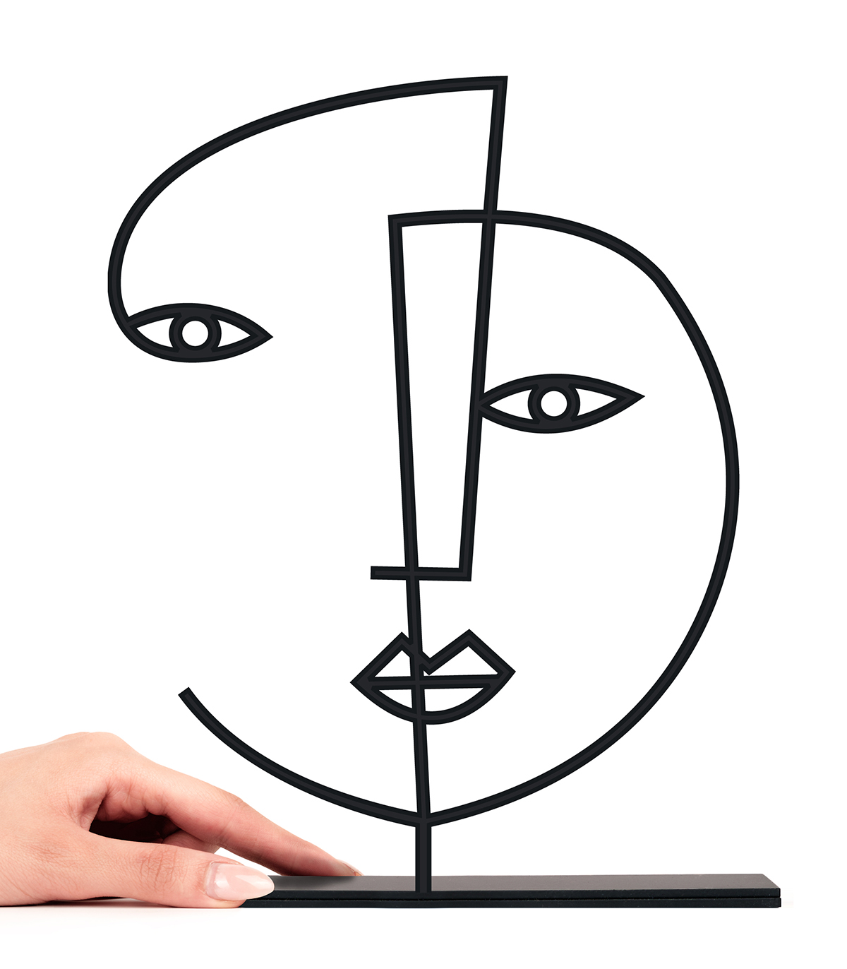 مجسمه فلزی مینیمال مدل نرگس کد 7089