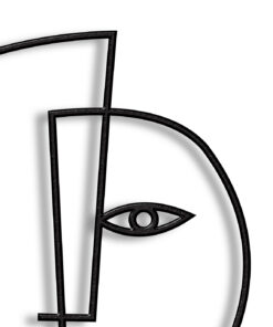 مجسمه فلزی مینیمال مدل نرگس کد 7089