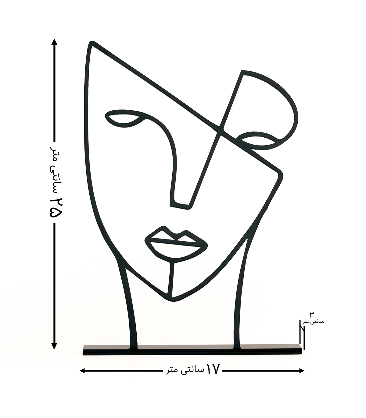 مجسمه مینیمال مدل ترنم کد 7090