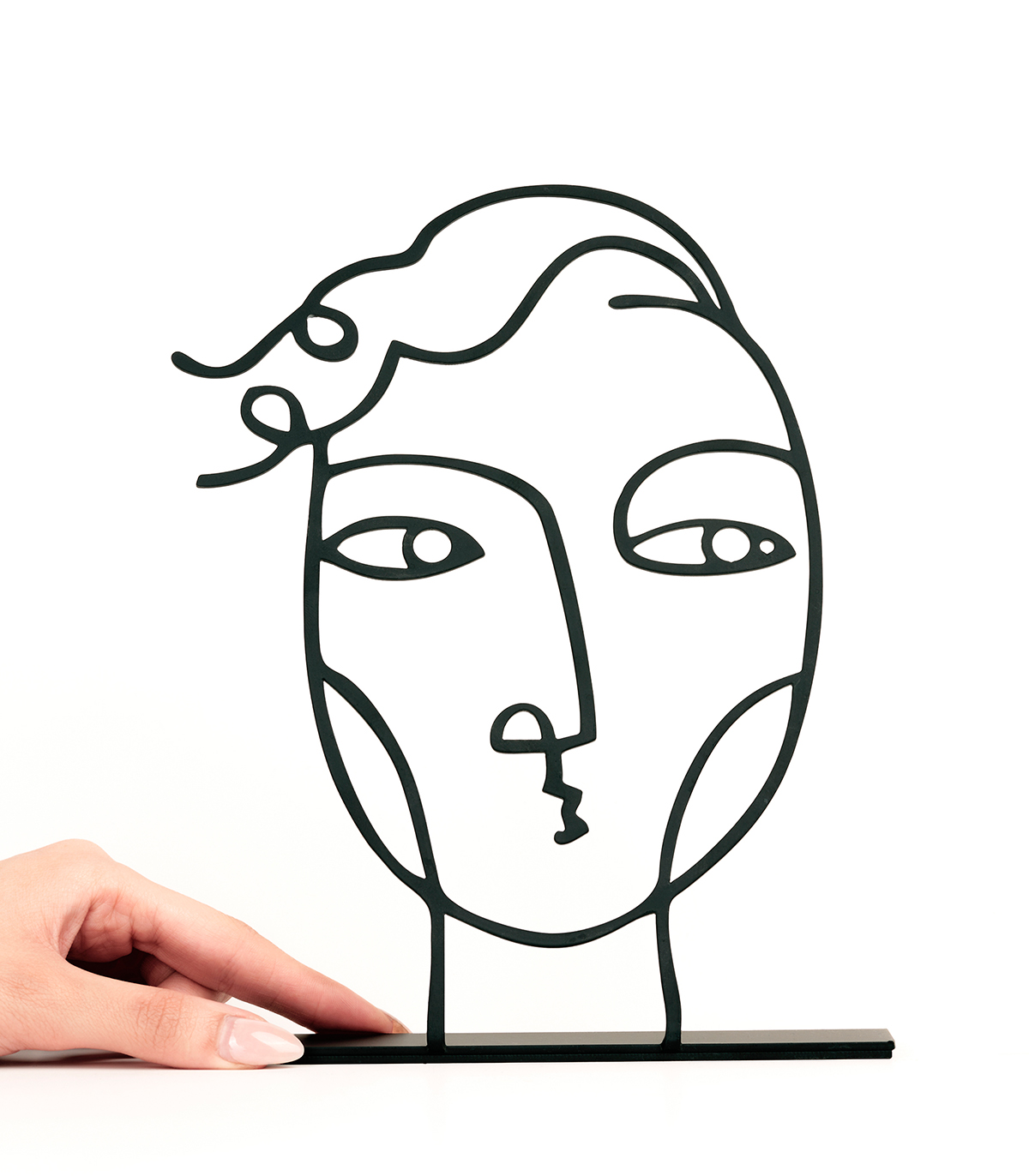 مجسمه مینیمال فلزی مدل تبسم و آرت پسر کد 7091 و 7092