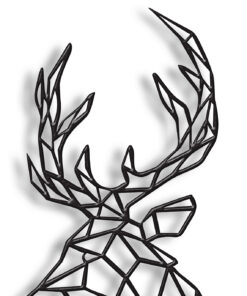 مجسمه فلزی مینیمال مدل گوزن کد 7110