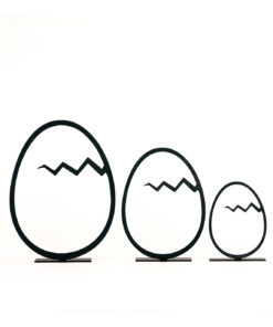 مجسمه فلزی مدل تخم مرغ کد 7115