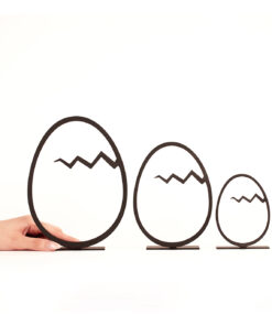 مجسمه فلزی مدل تخم مرغ کد 7115