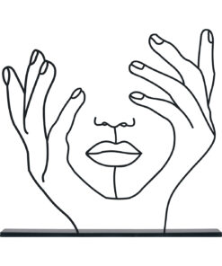 مجسمه فلزی مینیمال مدل مهین کد 7120