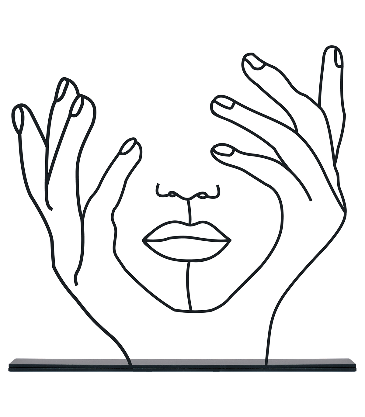 مجسمه فلزی مینیمال مدل مهین کد 7120