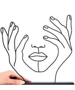 مجسمه فلزی مینیمال مدل مهین کد 7120