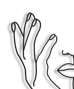 مجسمه فلزی مینیمال مدل مهین کد 7120