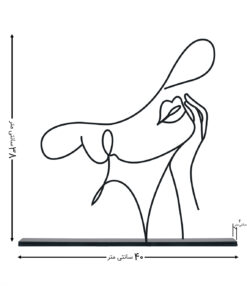 مجسمه مینیمال فلزی مدل نسترن کد 7121