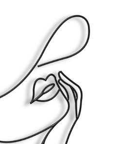 مجسمه مینیمال فلزی مدل نسترن کد 7121