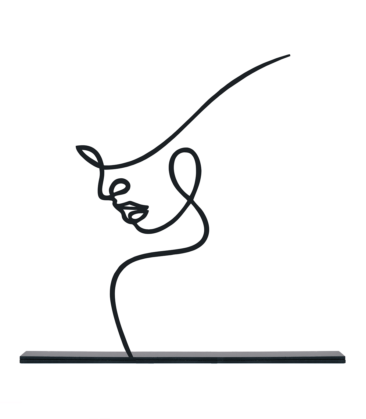 مجسمه فلزی سبک مینیمال مدل ماهور کد 7124