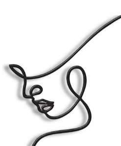 مجسمه فلزی سبک مینیمال مدل ماهور کد 7124