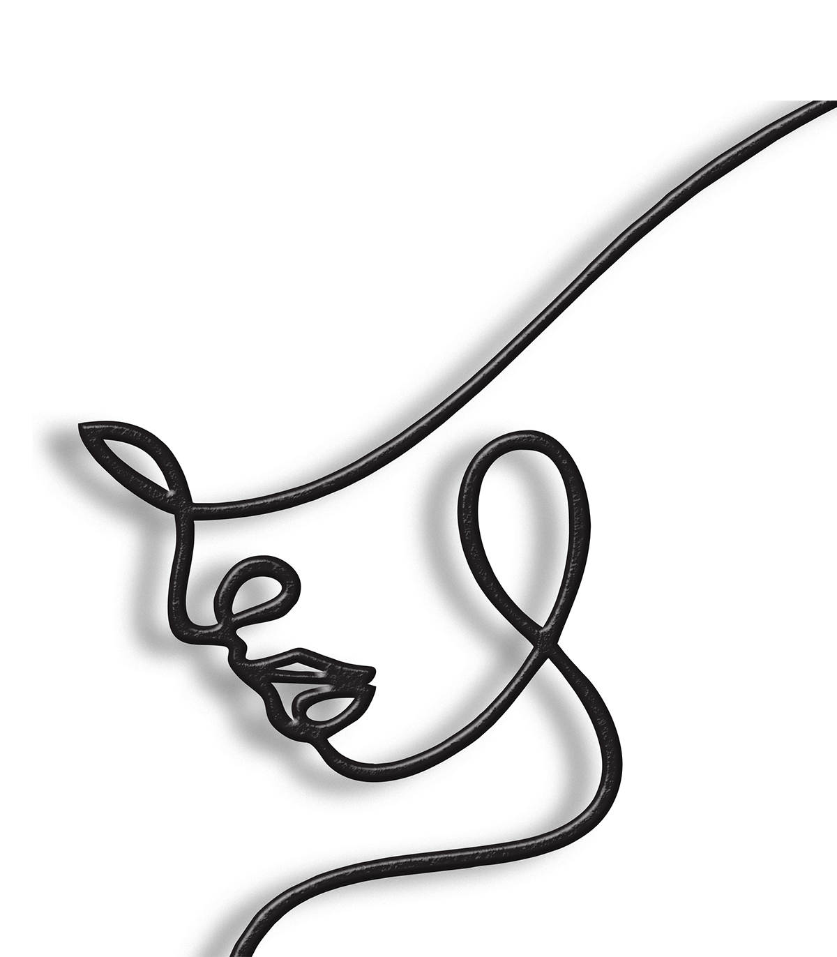 مجسمه فلزی سبک مینیمال مدل ماهور کد 7124