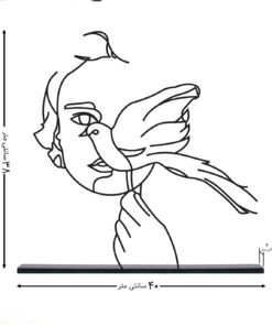 مجسمه مینیمال فلزی مدل مهرسا کد 7126