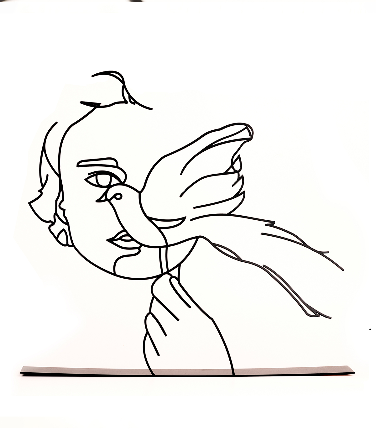 مجسمه مینیمال فلزی مدل مهرسا کد 7126