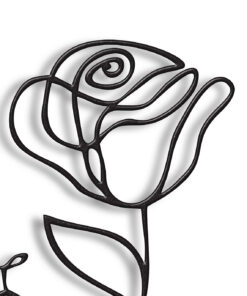 مجسمه فلزی مینیمال مدل گلرخ کد 7125