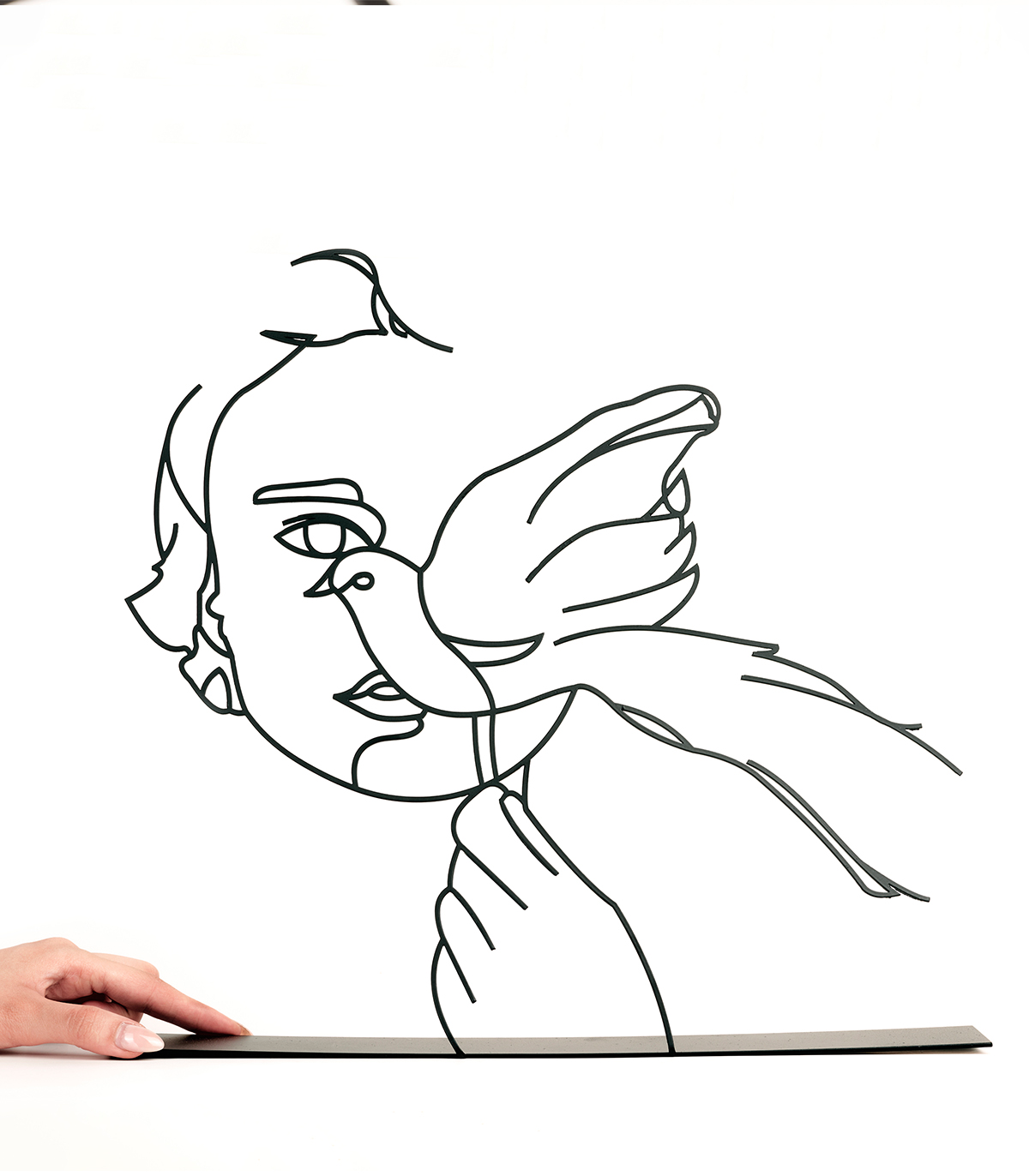 مجسمه مینیمال فلزی مدل مهرسا کد 7126