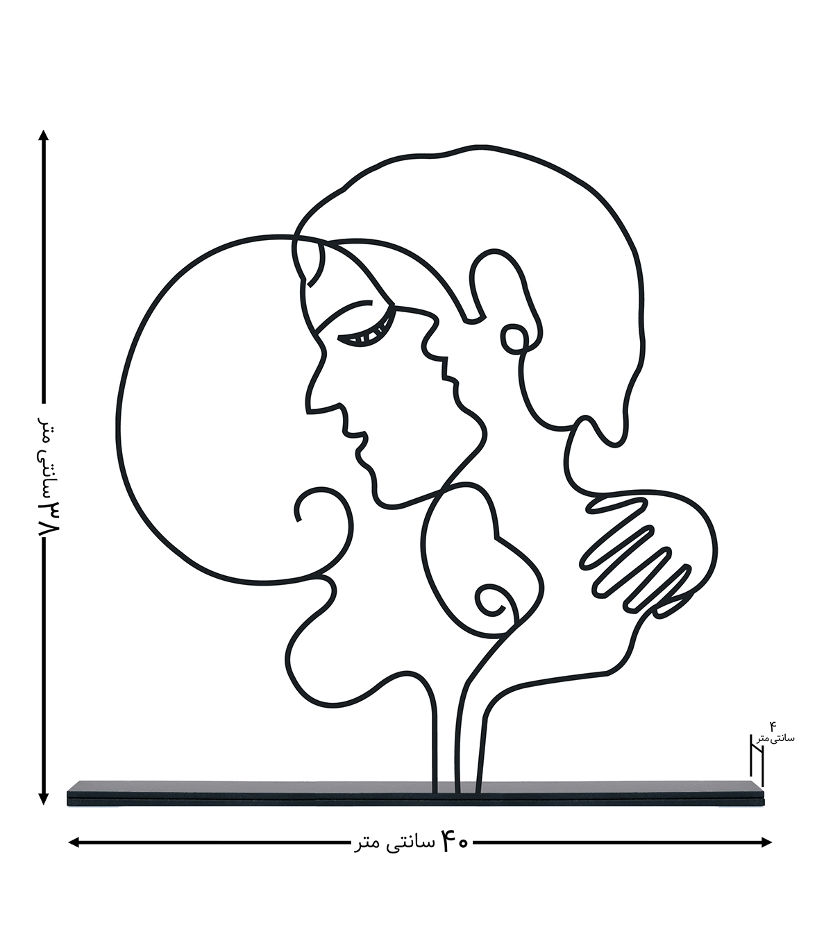 مجسمه مینیمال مدل شهیاد کد 7127