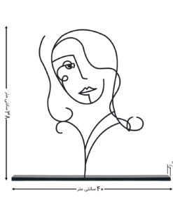 مجسمه فلزی سبک مینیمال مدل هما کد 7129