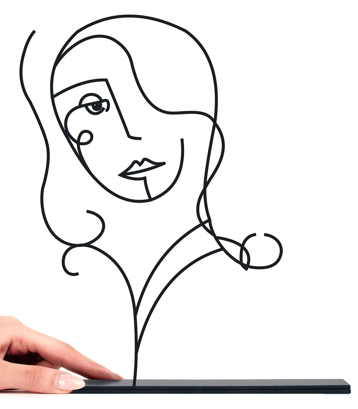 مجسمه فلزی سبک مینیمال مدل هما کد 7129