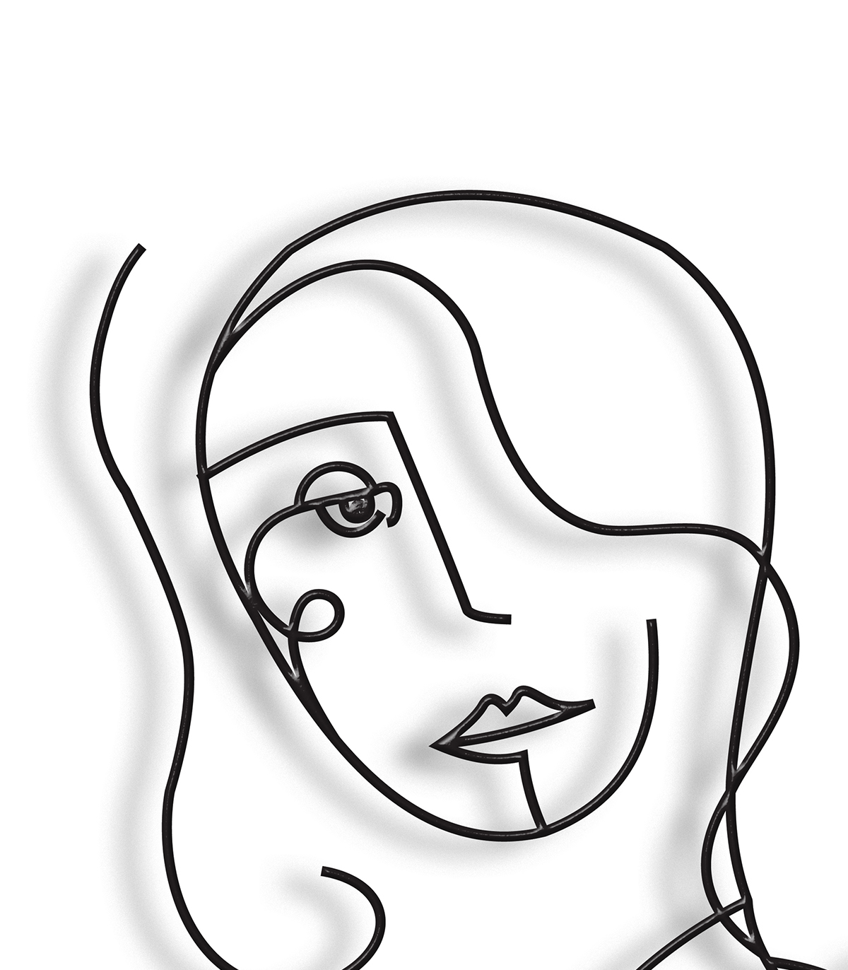 مجسمه فلزی سبک مینیمال مدل هما کد 7129