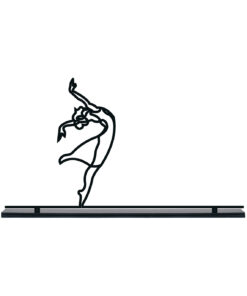 مجسمه فلزی مینیمال مدل بالرین کد 7130