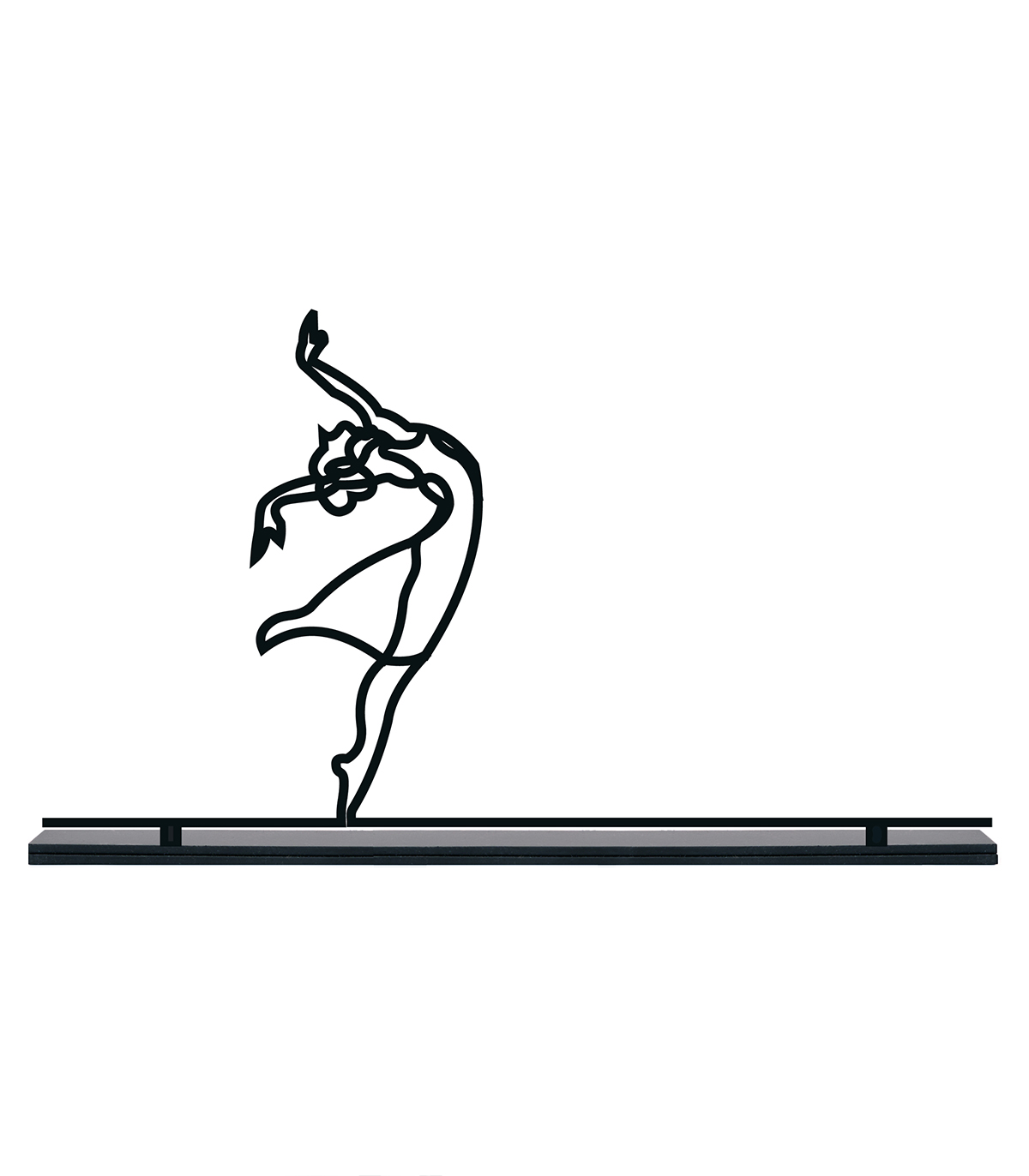 مجسمه فلزی مینیمال مدل بالرین کد 7130