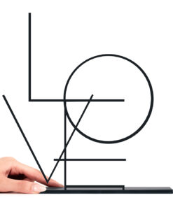 مجسمه مینیمال فلزی مدل love کد 7132