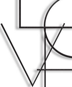 مجسمه مینیمال فلزی مدل love کد 7132