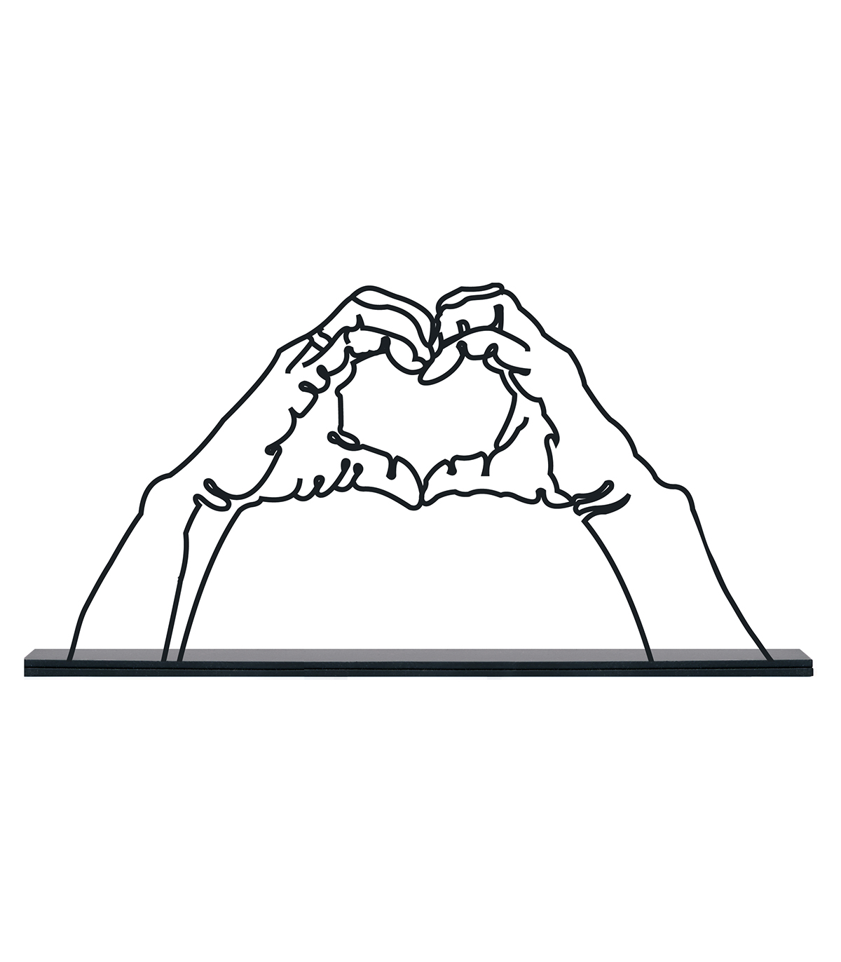 مجسمه فلزی مینیمال مدل قلب کد 7134