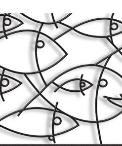 مجسمه فلزی مدل ماهی کد 7135