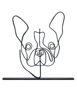 مجسمه فلزی سبک مینیمال مدل سگ کد 7138