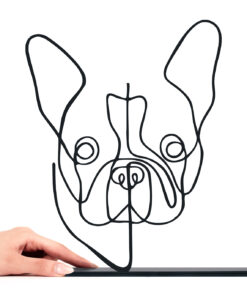 مجسمه فلزی سبک مینیمال مدل سگ کد 7138