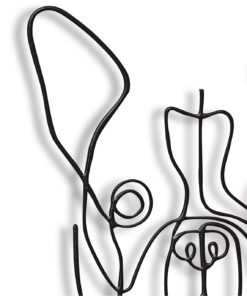 مجسمه فلزی سبک مینیمال مدل سگ کد 7138