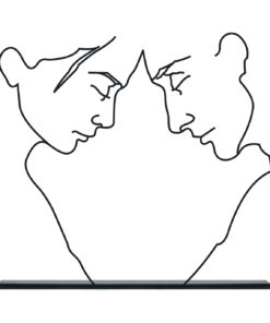 مجسمه فلزی مینیمال مدل عشق کد 7139