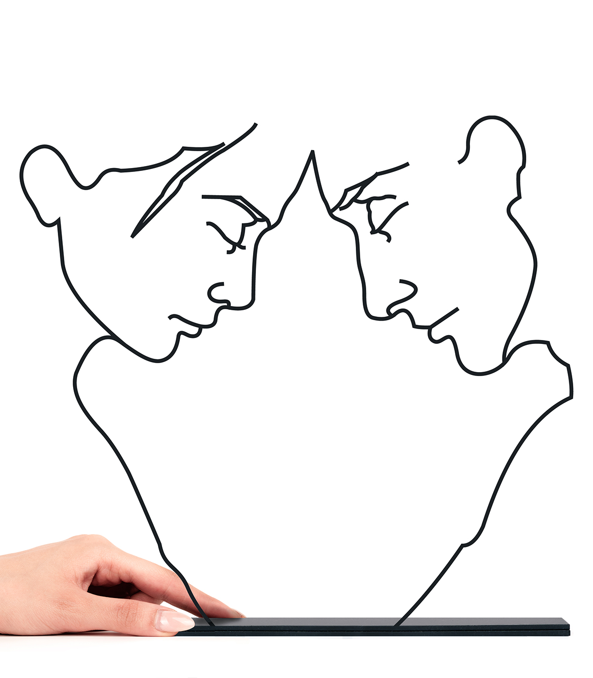 مجسمه فلزی مینیمال مدل عشق کد 7139