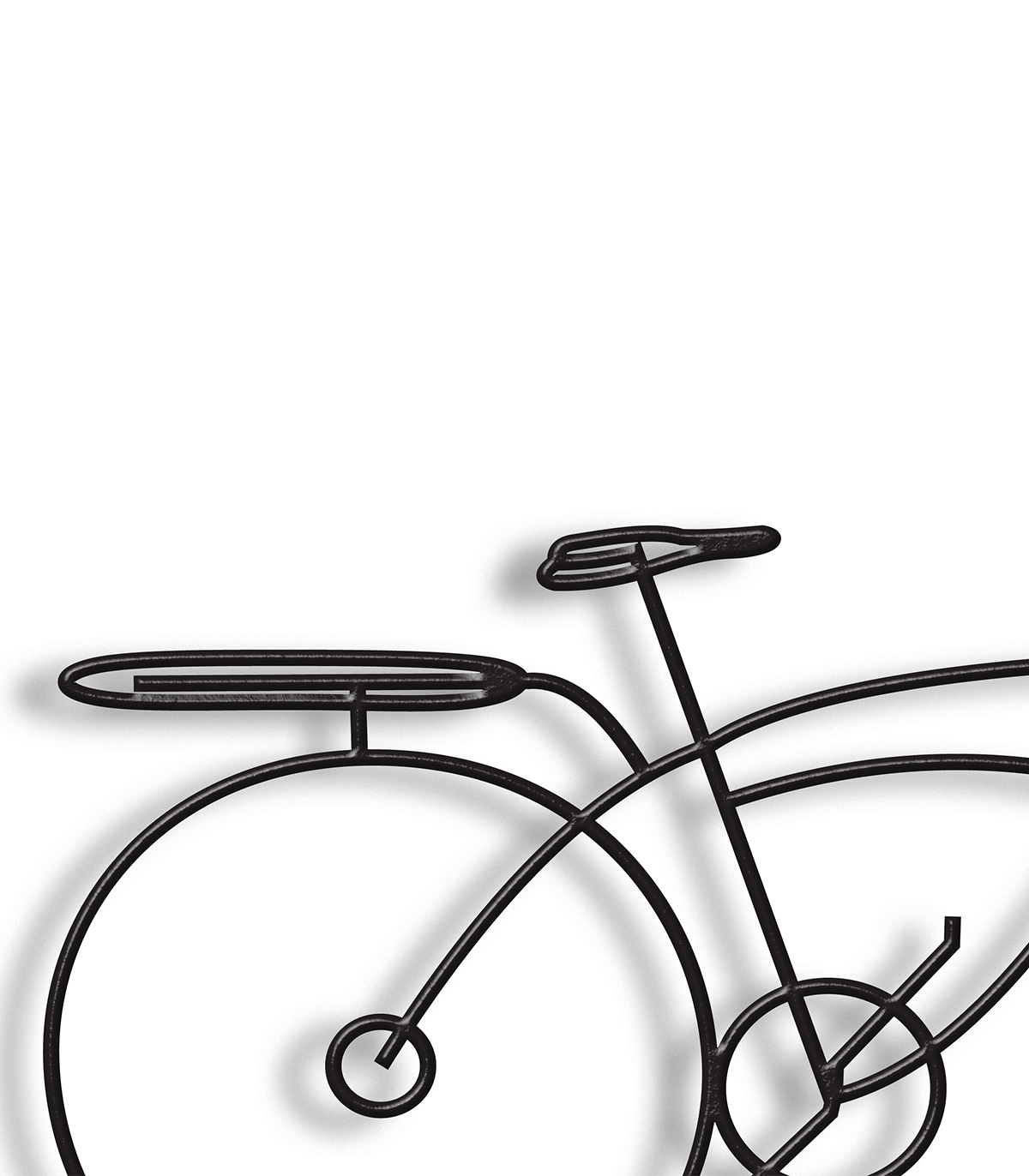 مجسمه مینیمال مدل دوچرخه کد 7140