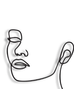 مجسمه فلزی مدل مهرانه کد 7141