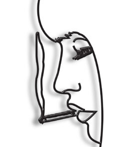 مجسمه فلزی سبک مینیمال مدل سیگار کد 7142