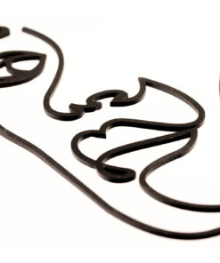 مجسمه فلزی مینیمال مدل 3 faces کد 7143