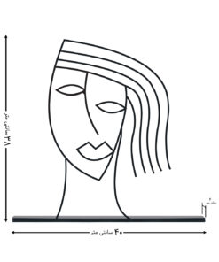 مجسمه مینیمال مدل گیسو کد 7181