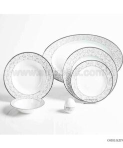 سرویس ظروف چینی 6 نفره زرین طرح ایوی