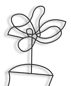 مجسمه فلزی مینیمال مدل شادی کد 7186