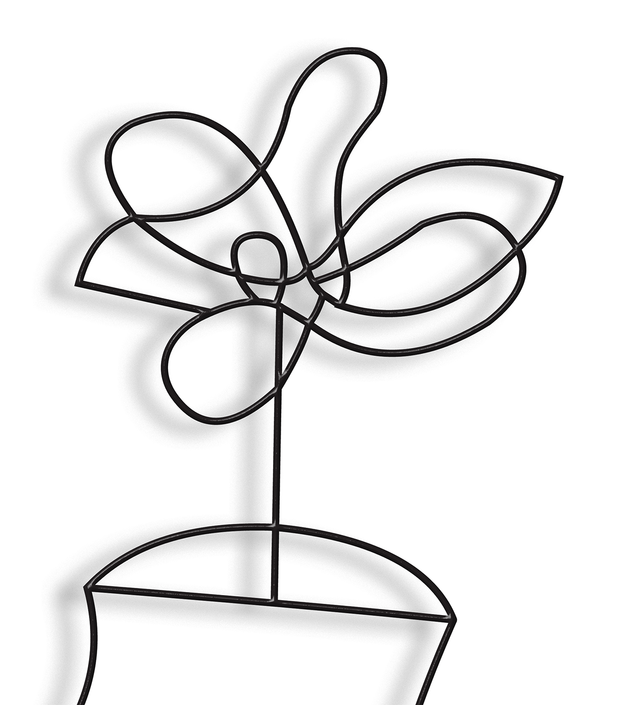 مجسمه فلزی مینیمال مدل شادی کد 7186