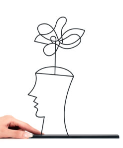 مجسمه فلزی مینیمال مدل شادی کد 7186