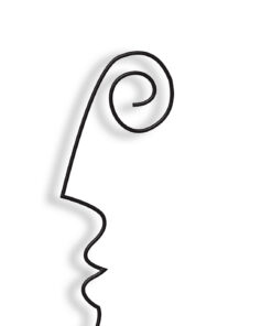 مجسمه فلزی مینیمال مدل یاسمن کد 7189