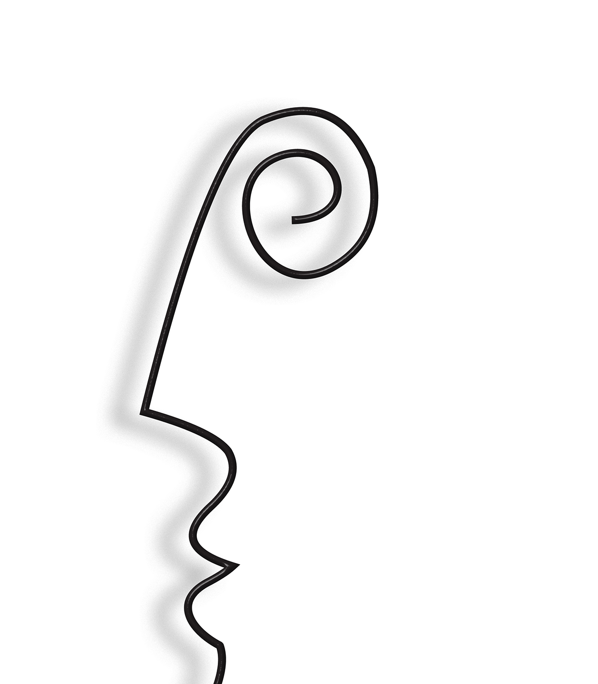 مجسمه فلزی مینیمال مدل یاسمن کد 7189