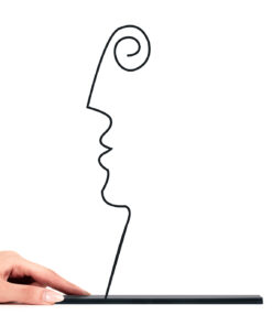 مجسمه فلزی مینیمال مدل یاسمن کد 7189