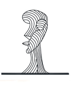 مجسمه مینیمال فلزی مدل نازنین کد 7191