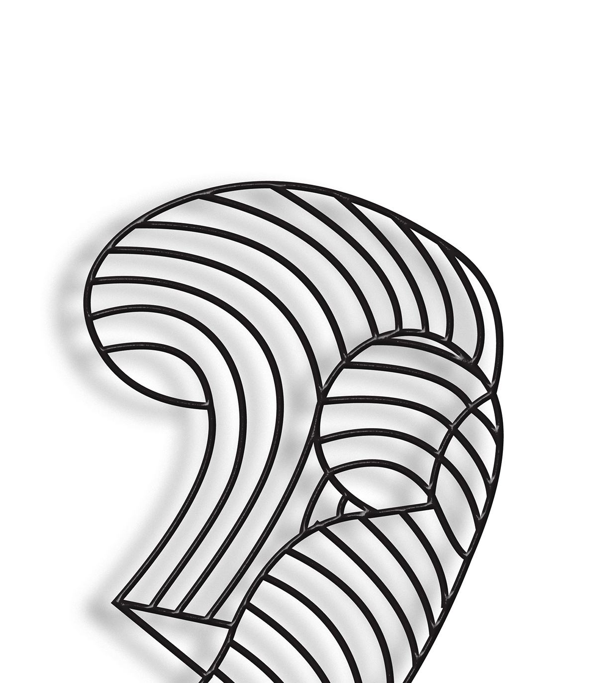 مجسمه مینیمال فلزی مدل نازنین کد 7191